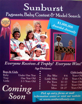 Sunburst Pageants, Baby Contest & Model Search