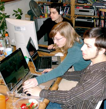 Lan Party, David, Alex, Lisa