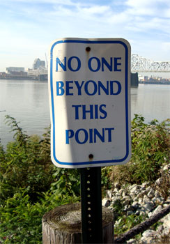 Louisville No one beyond this point